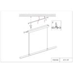 4111-1P, подвесная люстра, L1200xW35xH100/1200, LEDx35W, 2300LM, 4000K, included — изображение 6