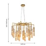 4500-21P, подвесная люстра, D645xH445/1645, 21xG9x25W, excluded — изображение 4