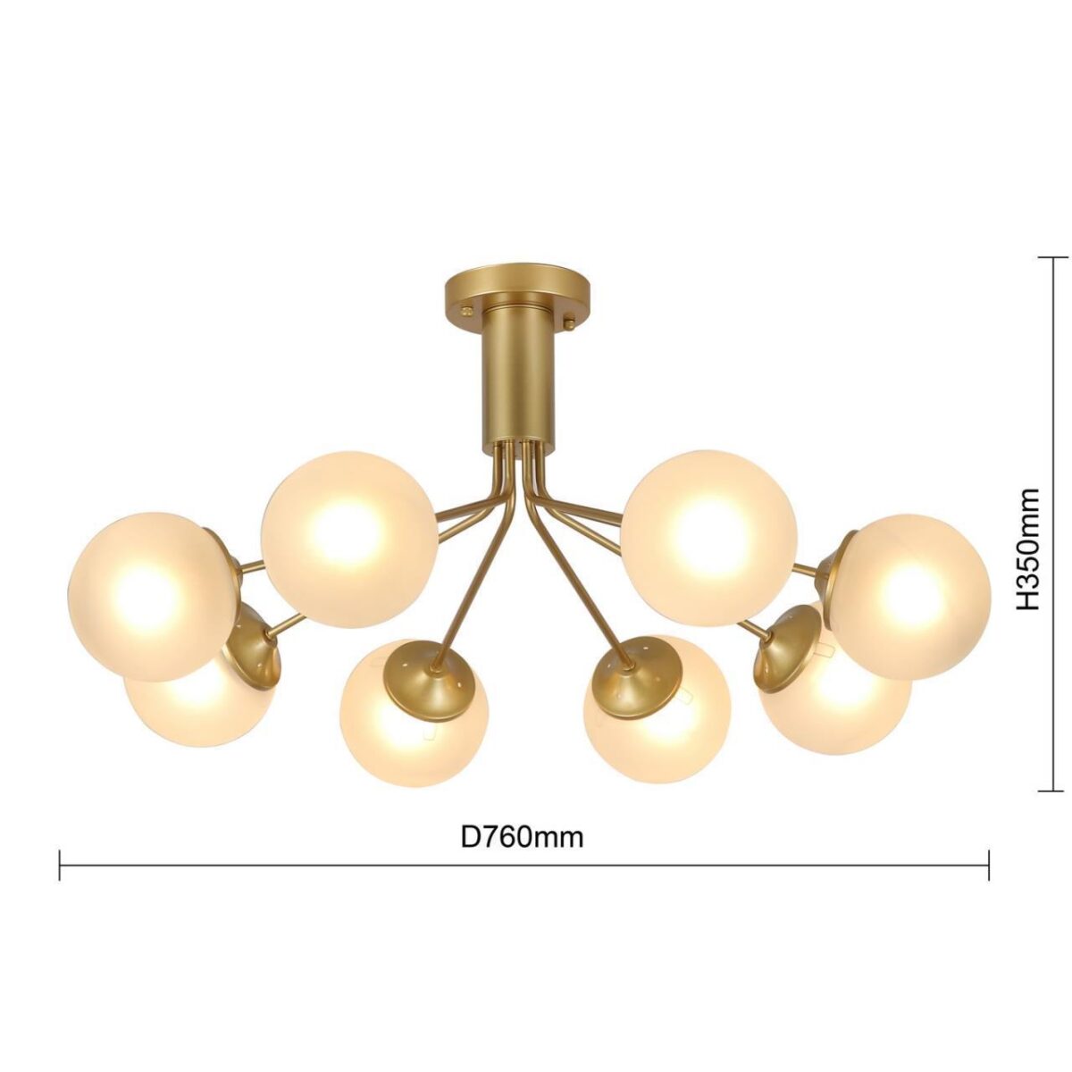 2631-8U, потолочная люстра, D760xH350, 8xE27x60W, excluded — изображение 3