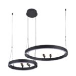 4474-2P, подвесная люстра, D830xH1000/1800, LEDx53W + LEDx33W + 4xLEDx3W, 2075LM, 3000-6500K, included, remote control — изображение 7