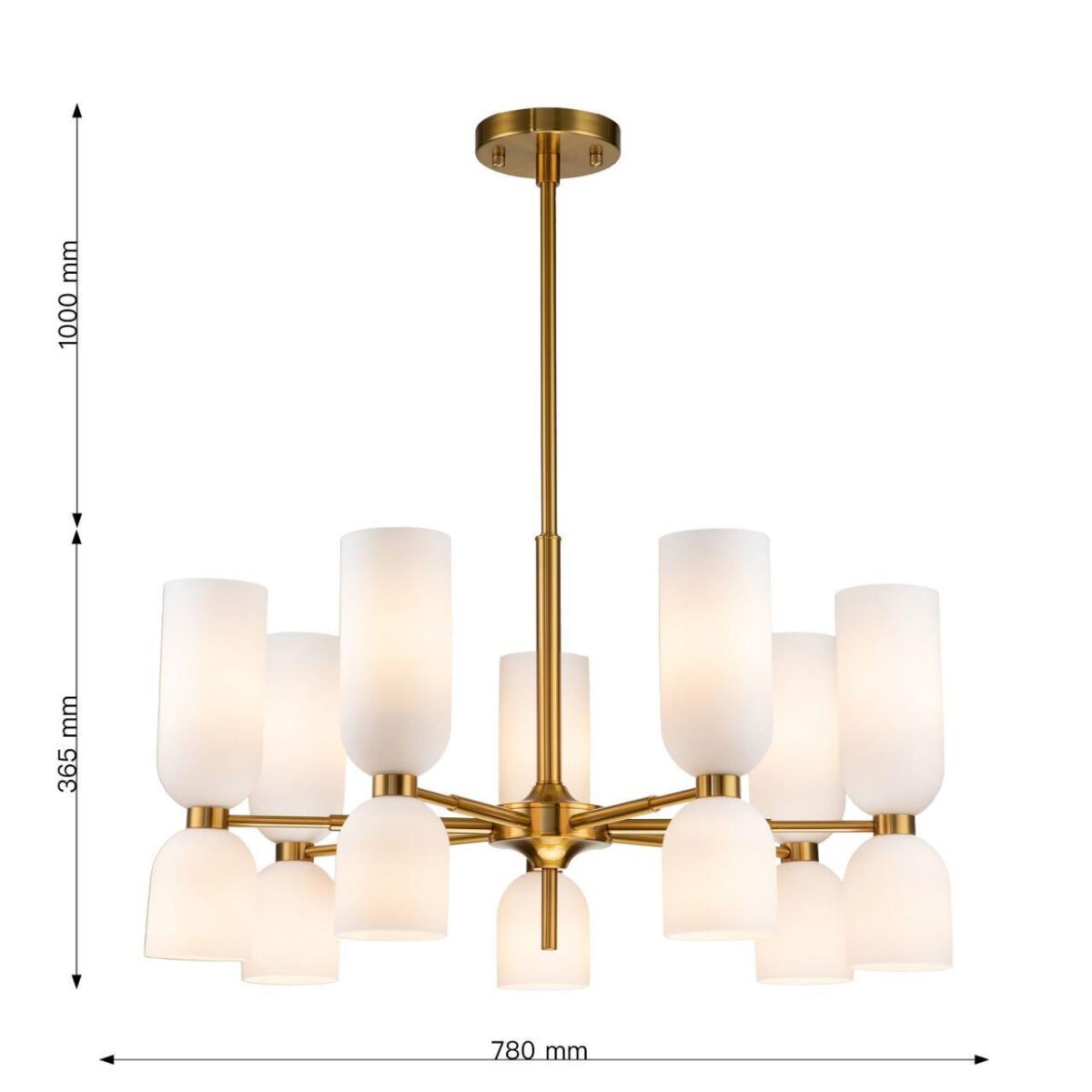 2876-7P, подвесная люстра, D780*H550/850, 14xE14x40W, excluded — изображение 3