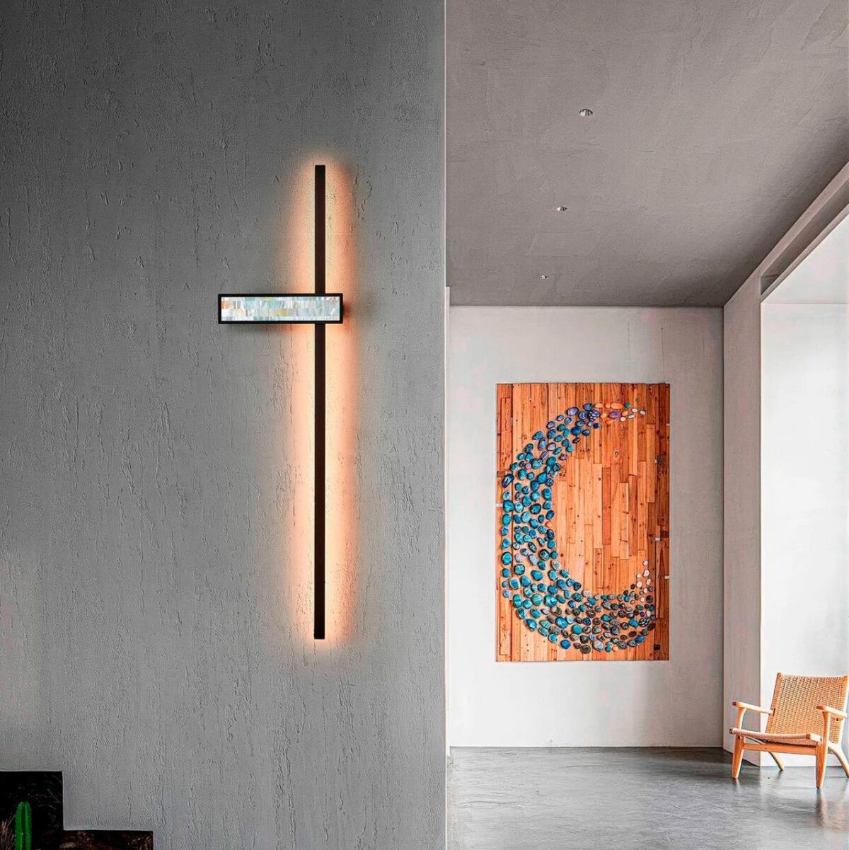 4704-1W, настенный светильник, D55xW240xH600, LEDx15W, 665LM, 4000K, included — изображение 4