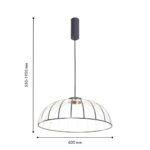 4285-6P, подвесная люстра, D600xH500/1900, LEDx60W, 5700LM, 4000K, included — изображение 3