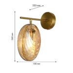 4485-1W, настенный светильник, D235xW150xH260, 1xE14x60W, excluded — изображение 3