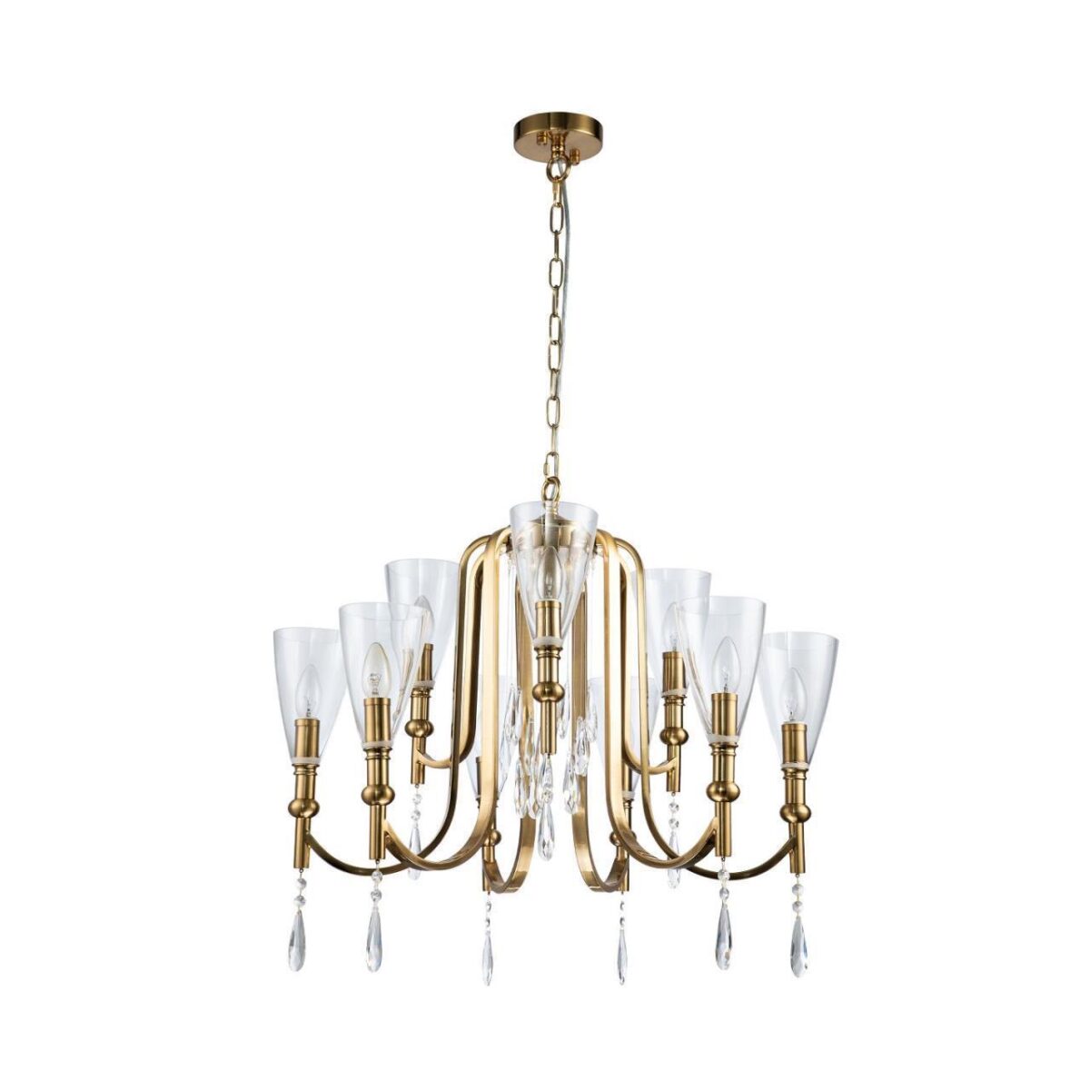 2968-9P, подвесная люстра, D700xH570/1570, 9xE14x40W, excluded — изображение 2