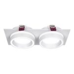 4650-2C, врезной светильник, L215xW108xH44, cutout:L186xW92, 2xGX53LEDx15W, IP20, excluded