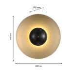 4246-1W, настенный светильник, D150xW400xH400, LEDx17W, 2740LM, 4000K, included — изображение 2