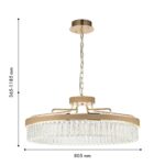 4304-8P, подвесная люстра, D805xH365/1185, LEDx80W, 4200LM, 3000K/4000K/6000K, included — изображение 3