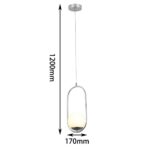 2914-1P, подвес, D170xH340/1200, 1xE27x60W, excluded — изображение 3