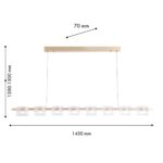 4248-8P, подвесная люстра, L1430xW70xH1300/1500, 8xLEDx5.25W, 960LM, 4000K, included — изображение 2