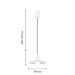 4274-1P, подвес, D220xH200/1700, 1xG9x40W, excluded — изображение 2