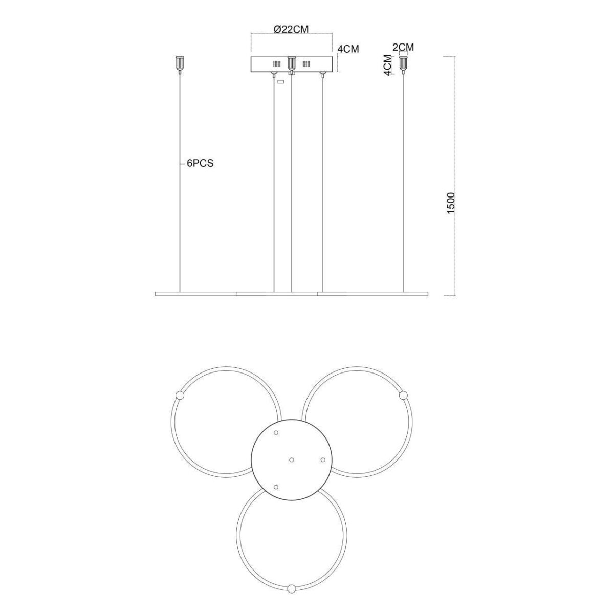 4591-220-3CH, потолочная чаша, D220xH40, цвет хром — изображение 5