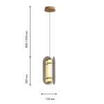 4625-2P, подвес, D190xH420/1925, LEDx16W, 860LM, 3000K, included — изображение 2