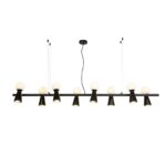 4095-8P, подвесная люстра, L1425xW330xH230/1730, 8xG9LEDx3W + 8xGU10x35W, excluded