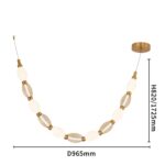 4559-1PC, подвесная/потолочная люстра, D160xH1780/2780 + D505xH890/1775 + D965xH820/1725, LEDx18W, 1230LM, 4000K, included — изображение 9