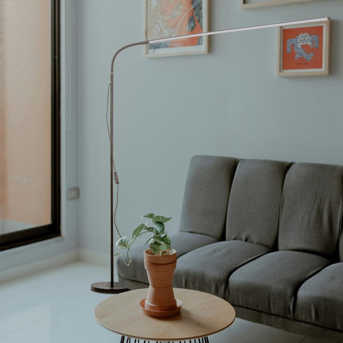 4515-1F, напольный светильник, L1235xW220xH1350/2000, LEDx20W, 1600LM, 3000K, included, switch — изображение 3