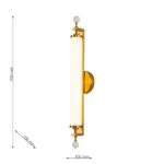 3012-2W, настенный светильник, D105xW100xH700, LEDx38W, 4800LM, 3000K, included — изображение 3