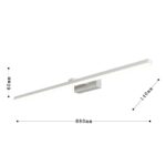 3044-3W, настенный светильник, D140xW880xH60, 1xLEDx16W, 1280LM, 4000K, IP44, included — изображение 3