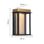 4302-1W, уличный светильник, D100xW180xH250, LEDx8W, 220LM, 4000K, IP54, included — изображение 3