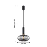 4359-1P, подвес, D260xH440/1940, 1xE27x40W, excluded — изображение 2