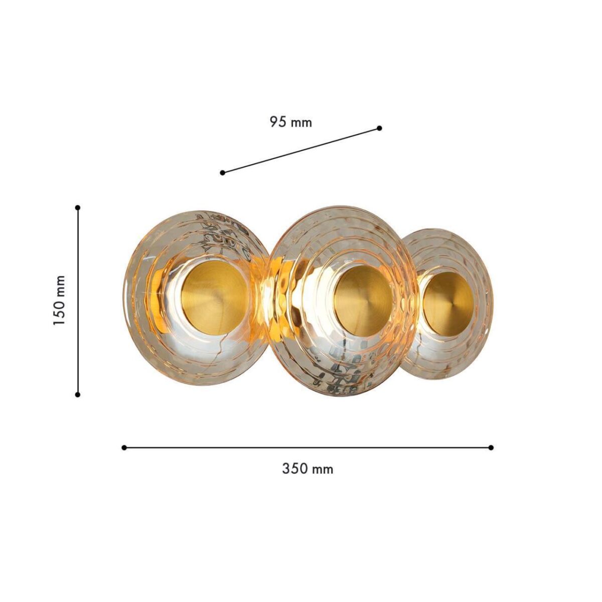 4641-3W, настенный светильник, D95xW350xH150, LEDx18W, 2052LM, 4000K, included — изображение 2
