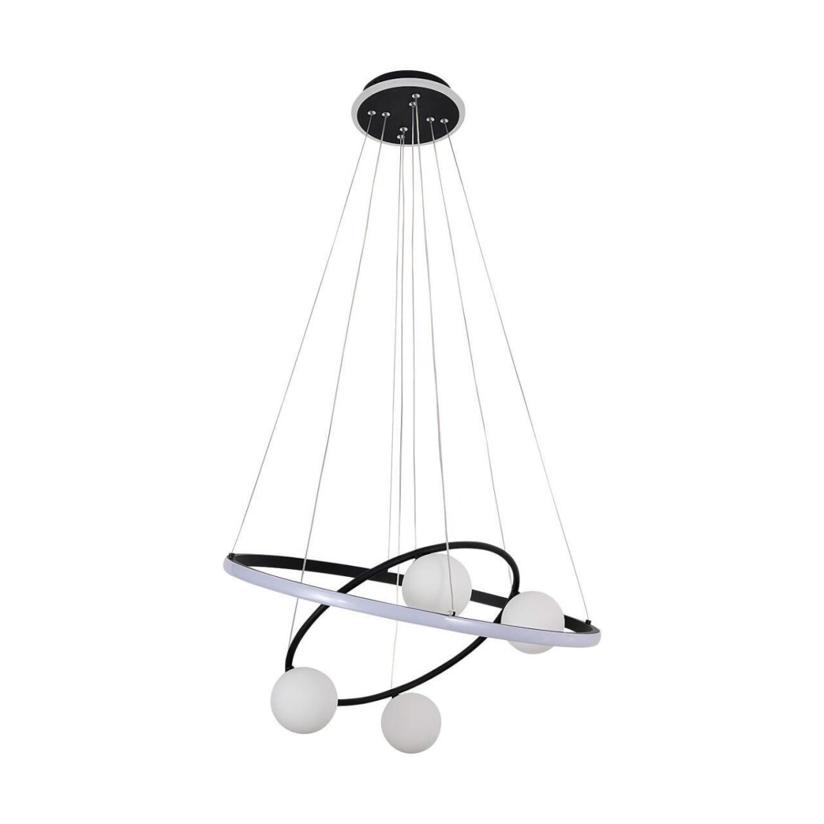 4183-6P, подвесная люстра, D600xH150/1200, 4xG9LEDx10W, excluded + LEDx70W + LEDx20W, 4050LM, 3000-6000K, included, remote control — изображение 2