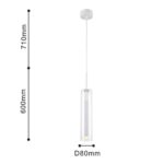 2557-1P, подвес, D80xH600/1310, 1xGU10LEDx5W, excluded — изображение 3