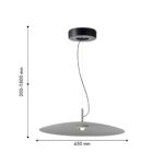 4412-1P, подвес, D450xH200/1800, LEDx8W, 700LM, 4000K, IP20, included — изображение 2