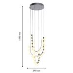 4589-4P, подвесная люстра, D390xH1890, LEDx48W, 3800LM, 4000K, included — изображение 3