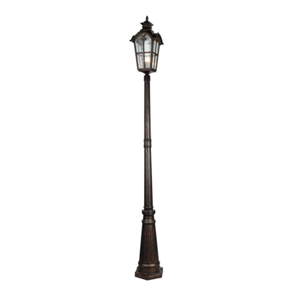 2036-1F, уличный светильник, L230xW230xH2470, 1xE27x60W, IP44, excluded