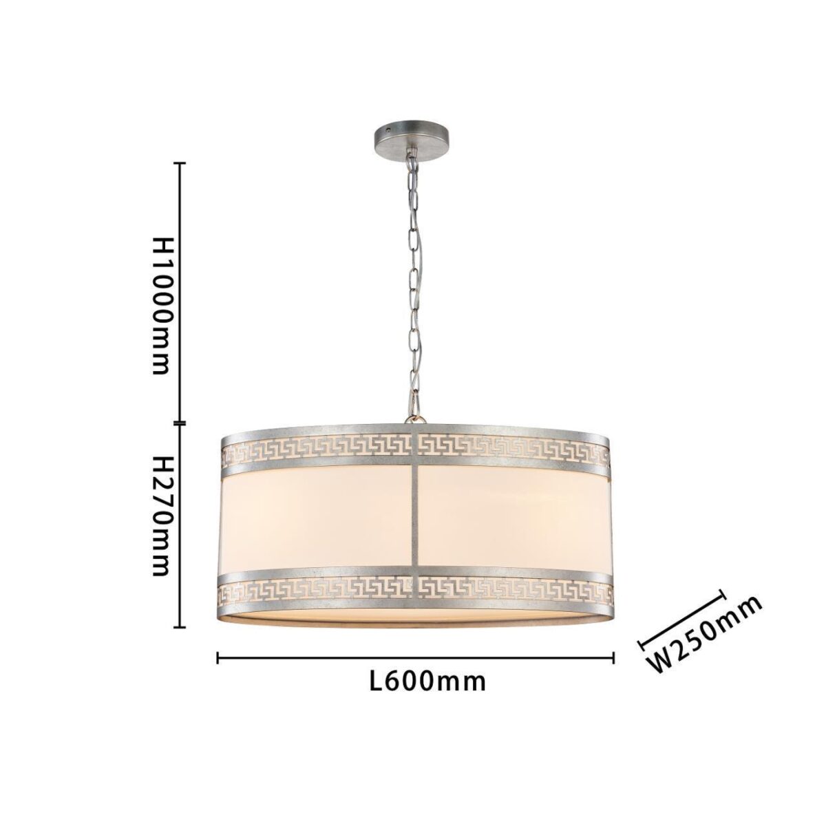 4010-3PC, подвесная люстра, L600xW250xH395/1395, 3xE14x40W, excluded — изображение 3