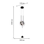 4566-2P, подвес, L300xW150xH1500/2500, LEDx19W, 1200LM, 4000K, included — изображение 3