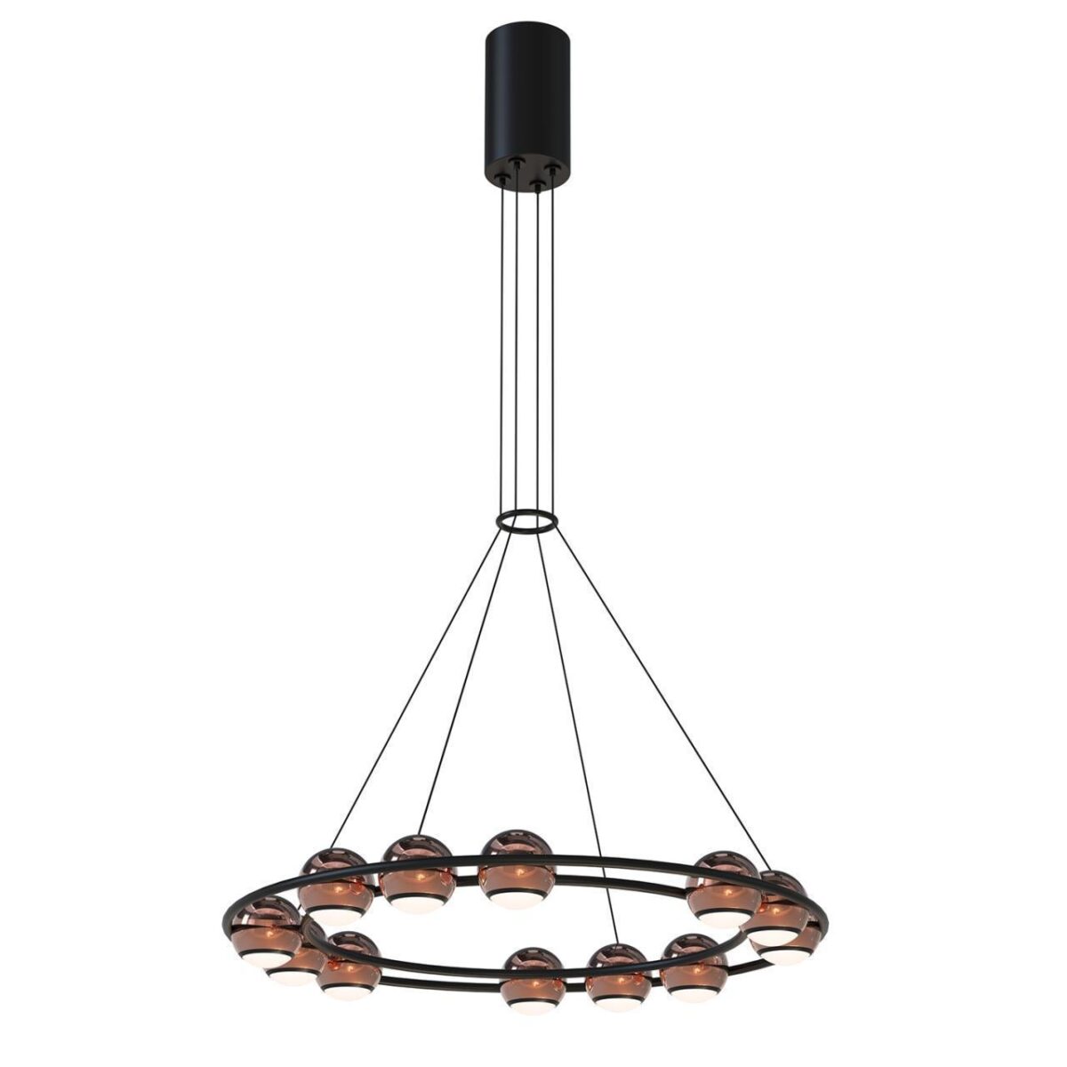 4561-12P, подвесная люстра, D450xH1500/1675, 12xLEDx4W, 2880LM, 4000K, included — изображение 1