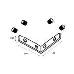 1014-CU-001, коннектор (соединитель) угловой — изображение 3