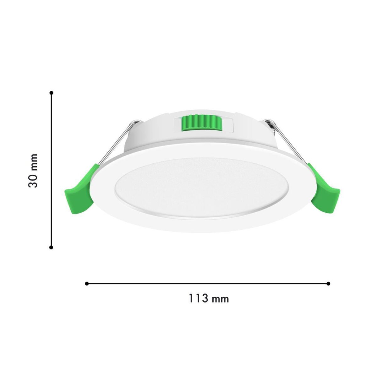 4645-1C, врезной светильник, D113xH30, cutout:D90, LEDx7W, 450LM/560LM/500LM, 3000K/4000K/6500K, IP44, CRI>80, beam angle:120, included — изображение 4