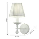 1705-1W, настенный светильник, D200xW150xH290, 1xE14x40W, excluded — изображение 3