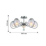 2349-5U, потолочный светильник, D660xH310, 5xE14x40W, excluded — изображение 3