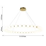 4014-10P, подвесная люстра, D1020xH80/1080, LEDx72W, 5760LM, 4000K, included — изображение 3