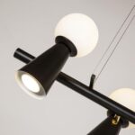 4095-5P, подвесная люстра, L900xW330xH230/1730, 5xG9LEDx3W + 5xGU10x35W, excluded — изображение 7