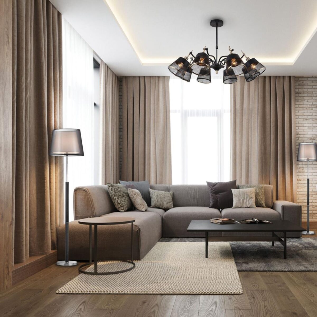 2197-8U, люстра, D780xH340/460, 8xE14x40W, excluded — изображение 6