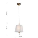 2690-1P, подвес, D230xH300/1410, 1xE14x40W, excluded — изображение 3