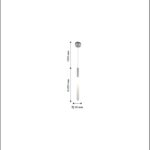 2216-1P, подвес, D30xH450/1500, LEDx3W, 150LM, 4000K, included — изображение 2