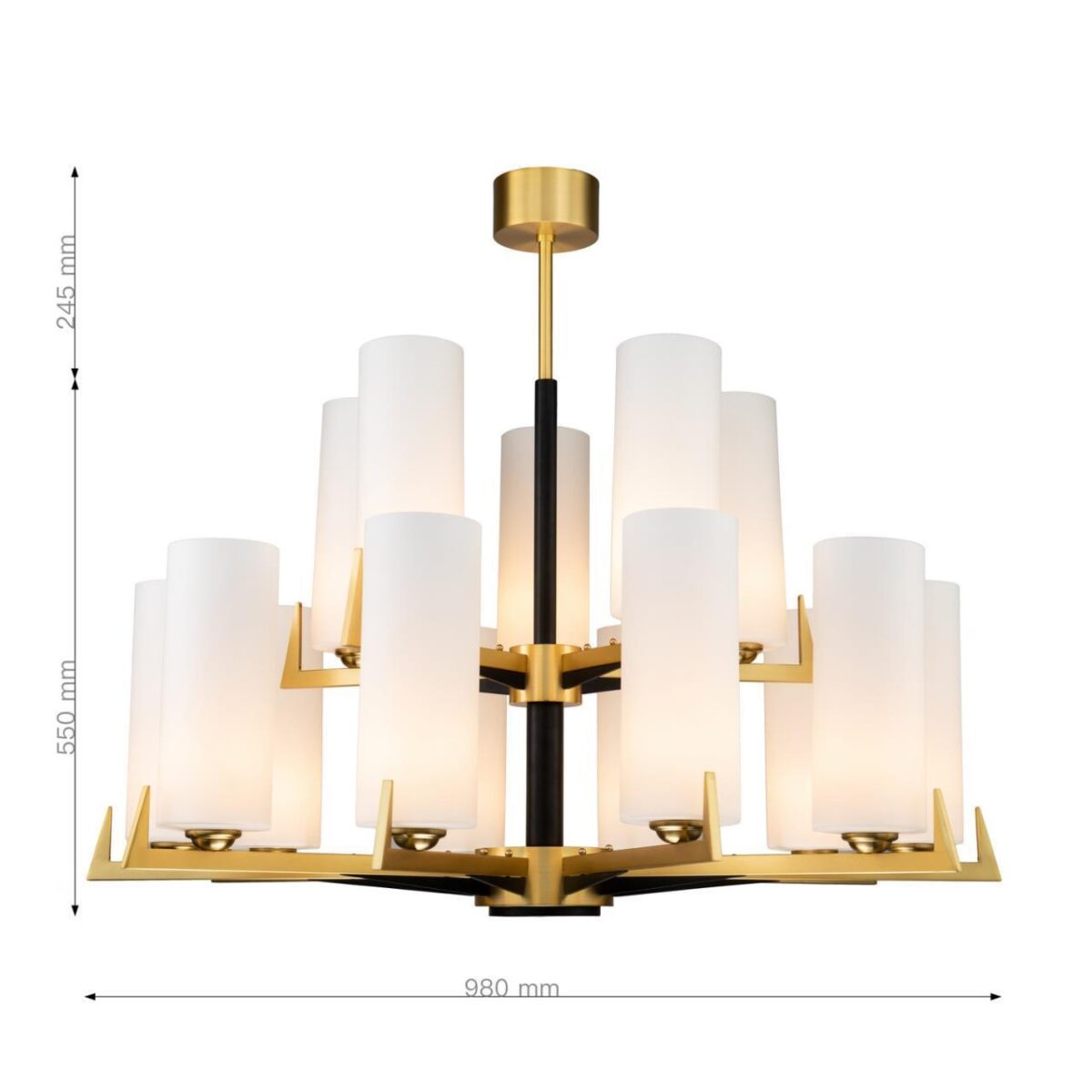 2623-15P, подвесная люстра, D980xH795, 15xE27x40W, excluded — изображение 3