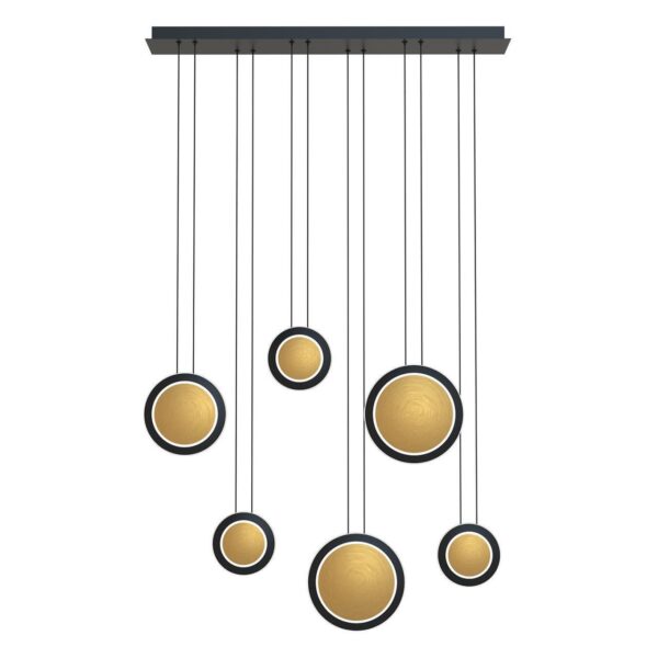 4562-6P, подвесная люстра, L900xW160xH1500, LEDx43W, 2580LM, 4000K, included