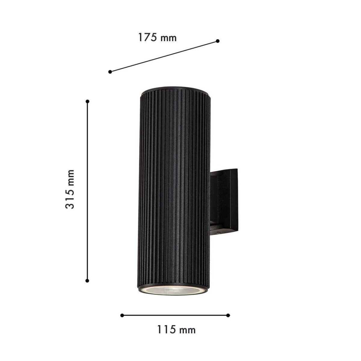 4513-2W, уличный светильник, D175xW115xH315, 2xE27x40W, IP54, excluded — изображение 2