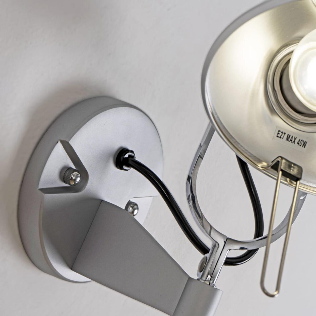 1869-1W, настенный светильник, D265xW145xH230, 1xE27x40W, excluded — изображение 4