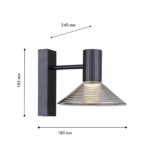 4622-1W, настенный светильник, D240xW180xH185, 1xLEDx6W, 480LM, 3000K, included — изображение 3