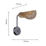 4082-1W, настенный светильник, D270xW135xH260, 1xE14x40W, excluded, switch — изображение 3