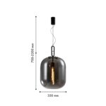 4265-1P, подвес, D350xH700/2200, 1xE27x40W, excluded — изображение 2