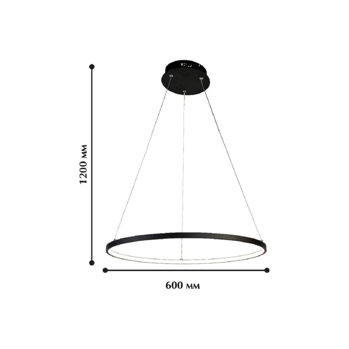 1764-6P, подвесная люстра, D600xH1200, LEDx32W, 1530LM, 4000K, included — изображение 2